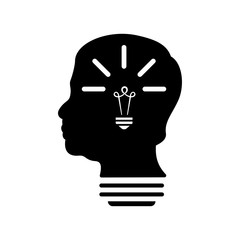 idea head bulb icon