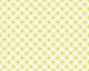 background of rings in pink, green and yellow on white