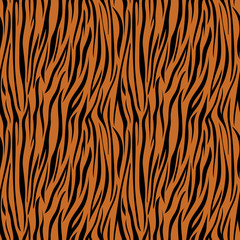 Tiger Print Seamless Pattern - Wild animal print pattern design