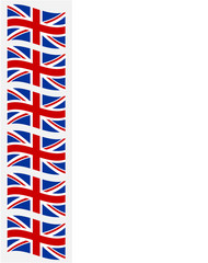 British flags frame with empty space for your text.