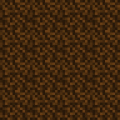 Pixels Seamless Pattern - Brown pixelated pattern design