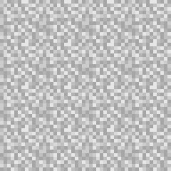 Pixels Seamless Pattern - Gray pixelated pattern design