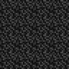 Pixels Seamless Pattern - Black pixelated pattern design