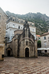 Fototapeta na wymiar St. Luke church, orthodox and catholic church, Kotor, Montenegro