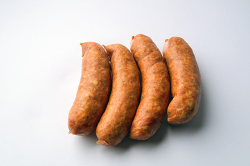 processed cow's meat, sausage