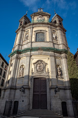 Fototapeta na wymiar view of Basilica of San Miguel in City of Madrid, Spain