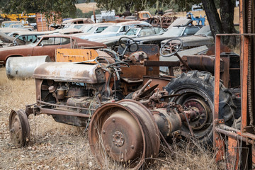 Fototapeta na wymiar Rusty Old Machines to Be Admired