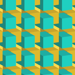 Obraz premium Trendy geometric seamless pattern, abstract background for brochure, flyer or presentations design, vector illustration.