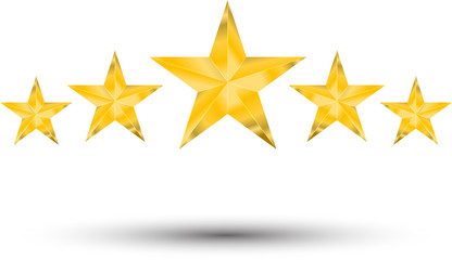 bultyful  five golden star icons 