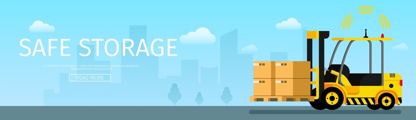 Safe Storage Weight on Automatic Forklift Car