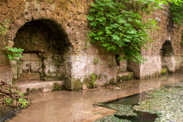 Allianoi ancient city, Roman baths of the ancient city. Bergama , Turkey.