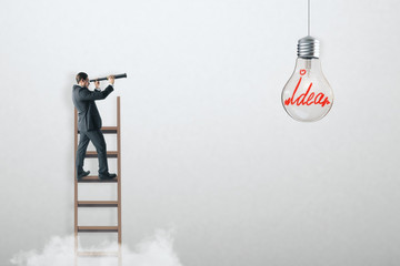 Idea and achievement concept