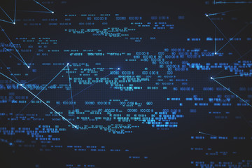 Digital numbers background