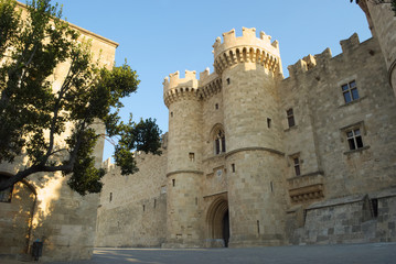 View of the Grand Master's Palace in Rhodes