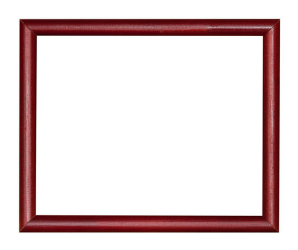 empty modern dark brown wooden picture frame