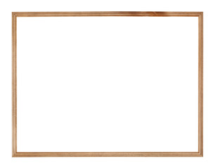 empty big narrow wooden picture frame