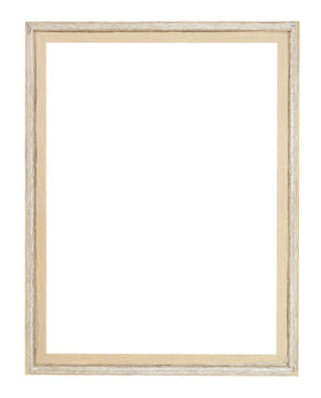 empty modern simple painted wooden picture frame