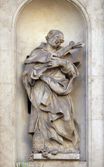 Fototapeta na wymiar Saint Philip Benizi, San Marcello al Corso church in Rome, Italy 