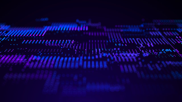 Abstract tech background. Abstract space background. Digital technology background. Computer code. 3d rendering.