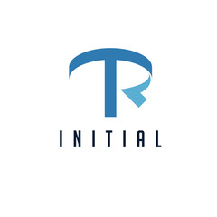 TR Initial Logo Design.