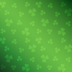 green saint patrick vector background with gradient