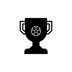 trophy football icon vector. trophy football vector design. sign design. flat style. Vector EPS 10