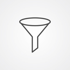 Funnel vector icon sign symbol