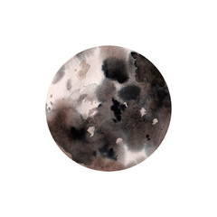 Abstract watercolor hand paint texture, isolated on white background. 