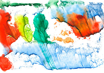 Watercolor print. multicolor watercolor stains. Texture design for old cards, invitation cards, background, wallpaper. 