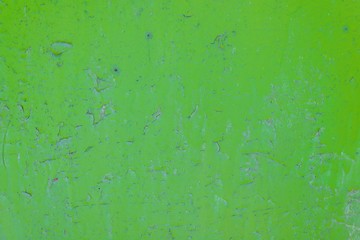 Obraz premium Texture background green painted cracked iron surface