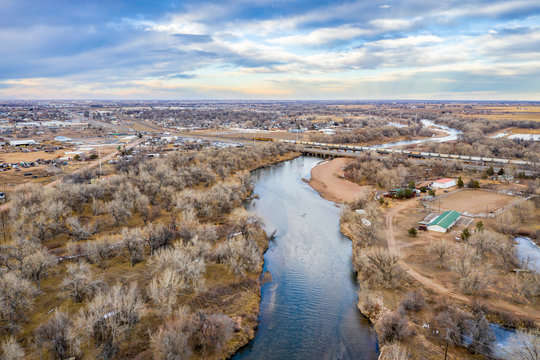 South Platte River at LaSalle, Colorado