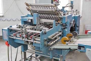 Printing machine closeup