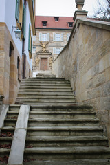 Fototapeta na wymiar Medieval Bamberg Stairs View