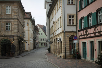 Fototapeta na wymiar Medieval Bamberg Street