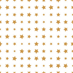 Abstract seamless pattern with halftone stars. Geometric background. Vector illustration.  