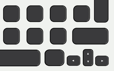 Touches de clavier d'ordinateur