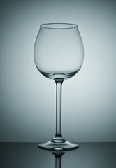 Empty wine glass.
