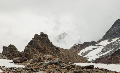 Obraz premium Beautiful landscape in pearl of the Alps - Chamonix, near mount Montblanch