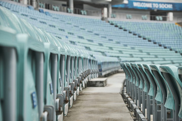 Details of empty seats in stadium