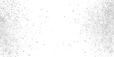 Confetti on white background. Luxury texture. Festive backdrop with glitters. Pattern for work. Print for polygraphy, posters, banners and textiles. Doodle for design. Black and white illustration - obrazy, fototapety, plakaty