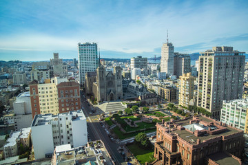 San Francisco skyline and business center California