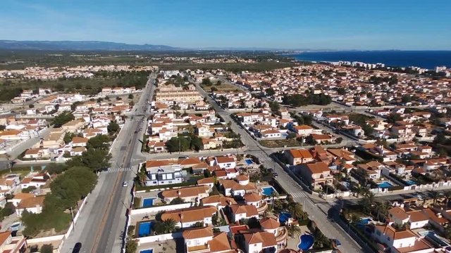 Im&aacute;genes de un vecindario de Tarragona grabado con un dron