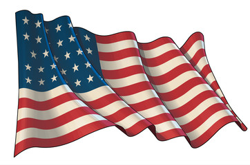 Waving Union Flag (1861-1863)