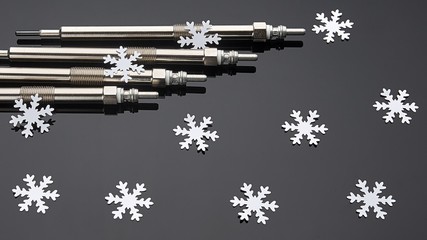 Four glow plugs for a diesel engine is the most essential to start in the winter