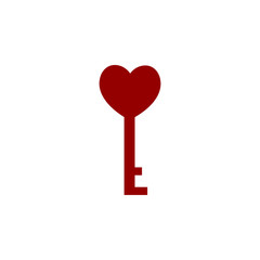 Valentines day, love key icon. Element of Web Valentine day icon for mobile concept and web apps. Detailed Valentines day, love key icon can be used for web and mobile