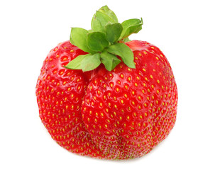 Strawberry isolated on white background. Healthy food.