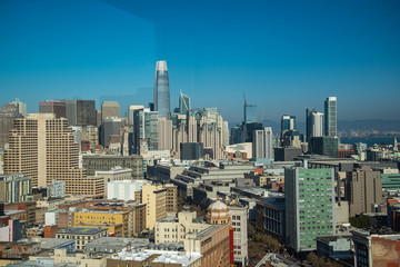 Obraz premium Aerial cityscape view of San Francisco, California, USA