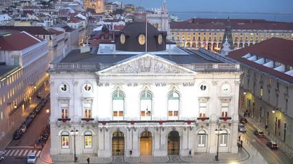 Central square of lisbon