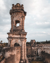 arch of old castle in mexico