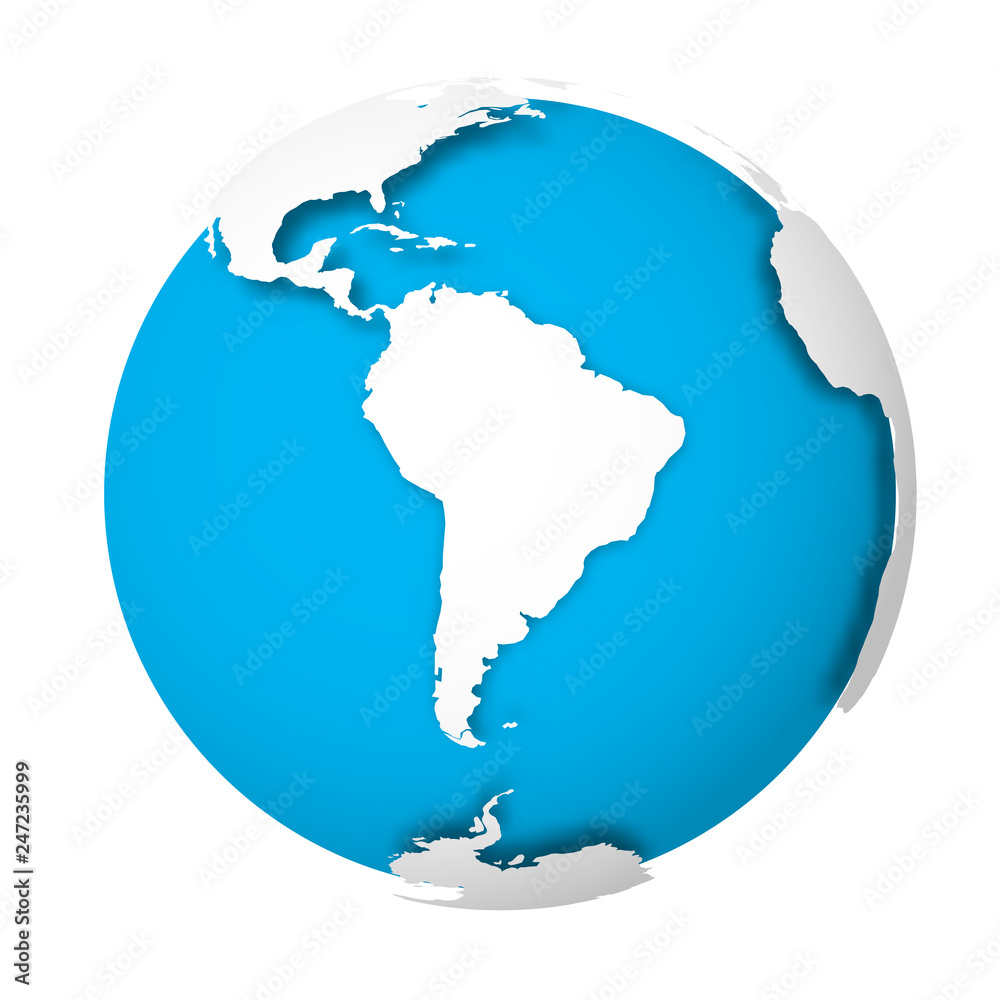 Canvas Prints globe-shadow-gap